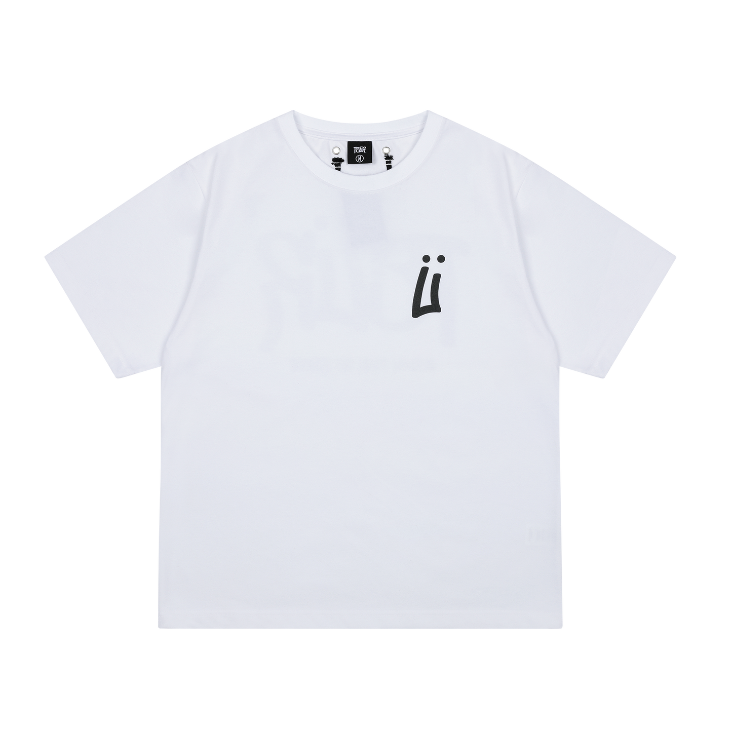 TEUR basic graphic short sleeves-White
