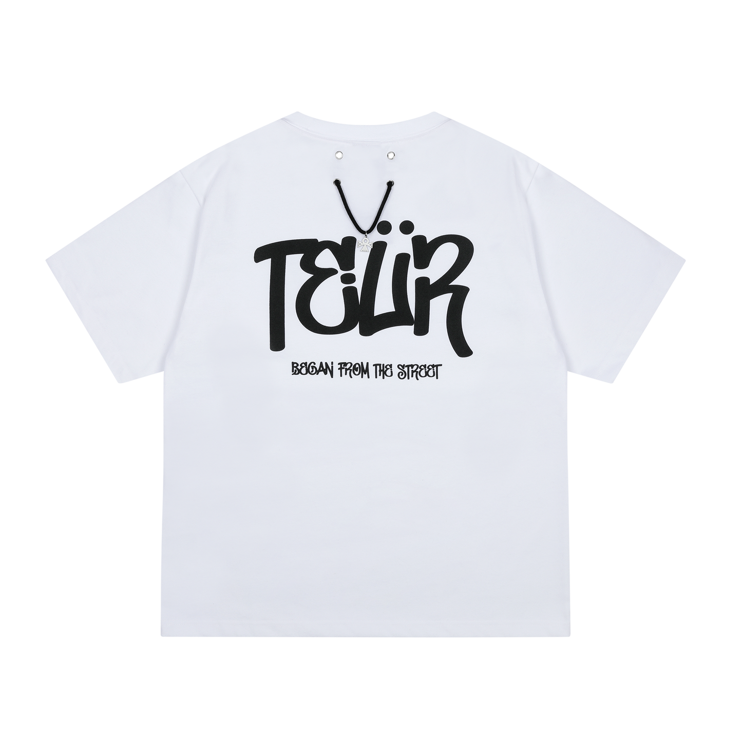 TEUR basic graphic short sleeves-White