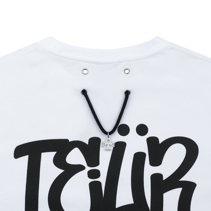 TEUR basic graphic short sleeves-White